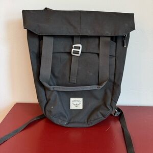 Osprey Black Roll-Top Backpack